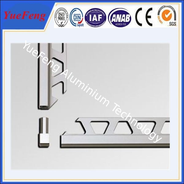 OEM ceramic tile corner trim supplier, brushed aluminium trim profiles factory